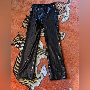 Black sequined party pants!